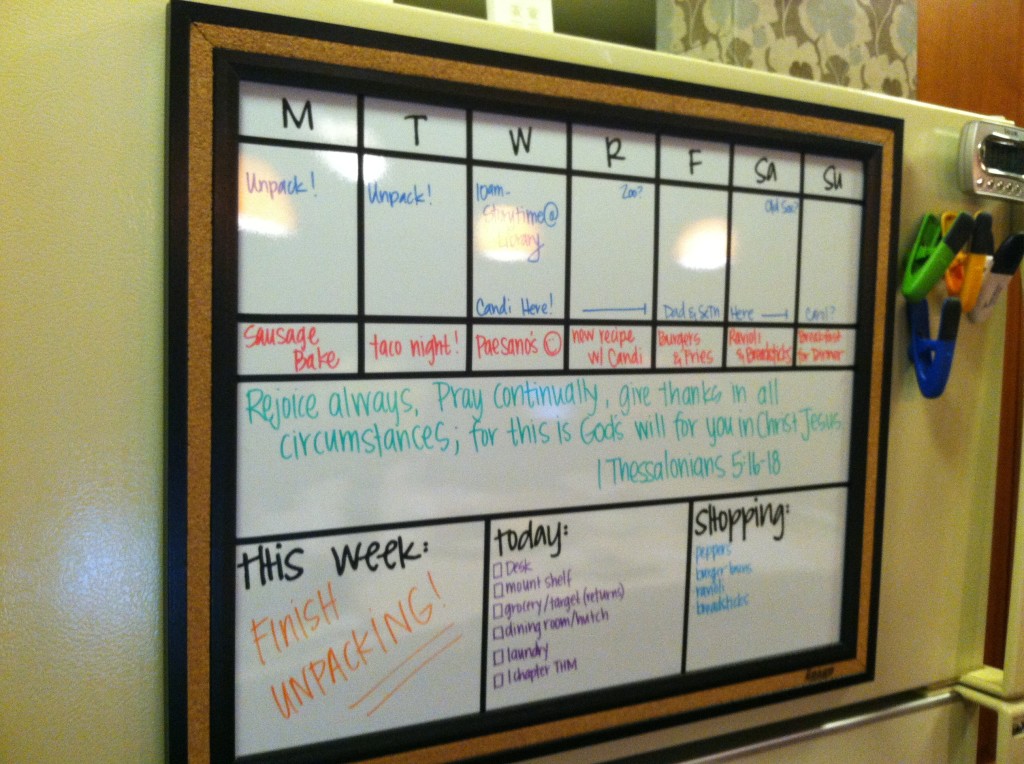 DIY Week Organizer or The Project That Kept Me Up Till 2am Anchored