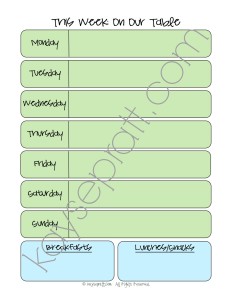 Weekly Meal Plan WM