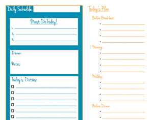 daily schedule teal - kaysepratt.com