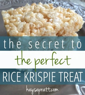 The Secret to the PERFECT Rice Krispie Treat - Anchored Women