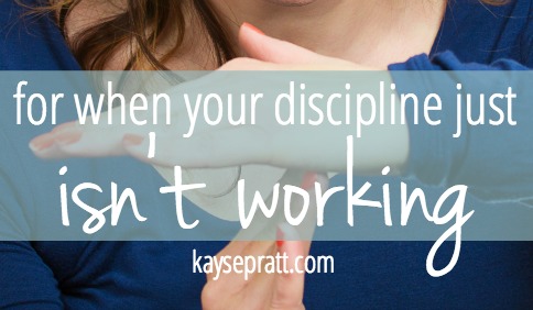 For when your discipline just isn't working