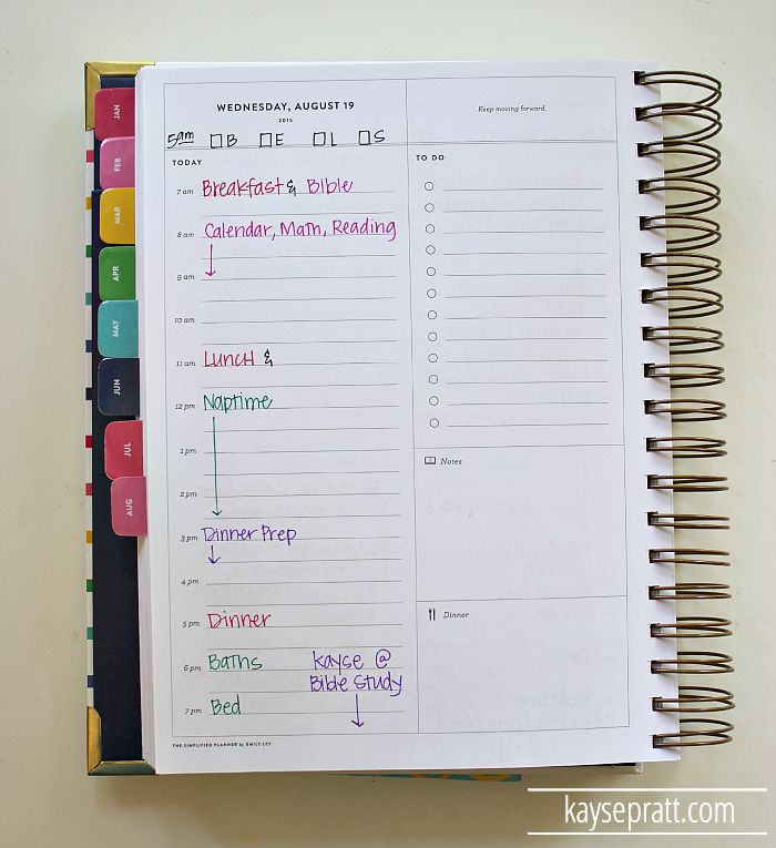 How I Use My Simplified Planner - KaysePratt.com