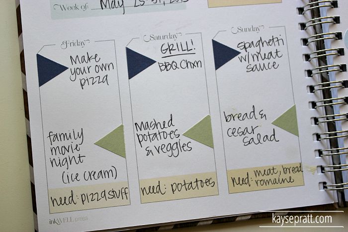 My Favorite Meal Planing Tool - KaysePratt.com