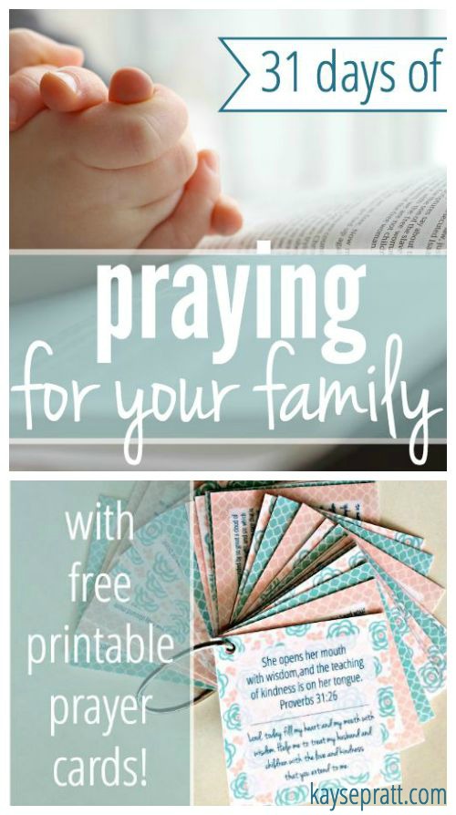 31 Days of Praying For Your Family - Pinterest