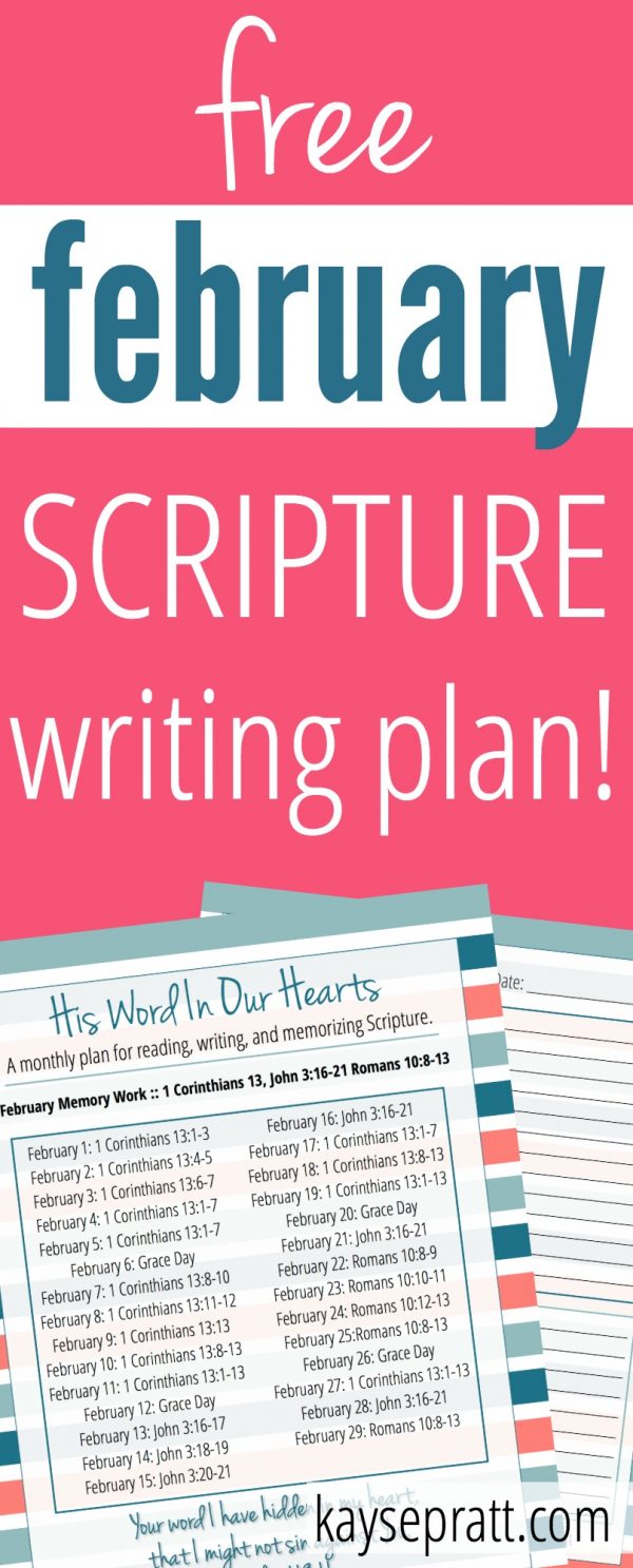 February Bible Reading & Writing Plan! - Anchored Women