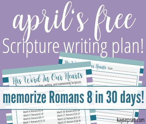 FREE Bible Reading Plan for April!