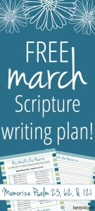 March Bible Reading & Writing Plan - Anchored Women