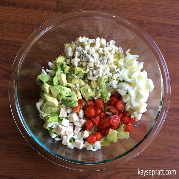 Delicious Chicken Cobb Avocado Salad Just like Panera!