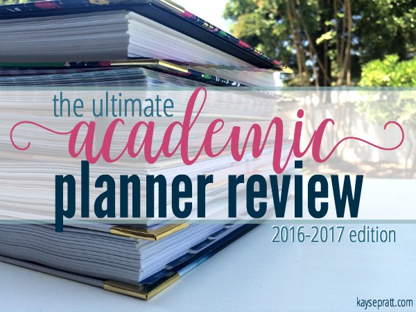 The Ultimate Academic Planner Review :: 2016-2017 Edition