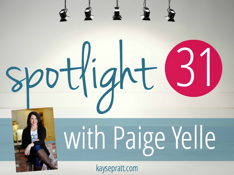 Reclaim Your Joy :: A Spotlight 31 Interview with Paige Yelle