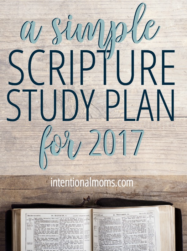 Simple Scripture Study Plan for Busy Women- IntentionalMoms.com
