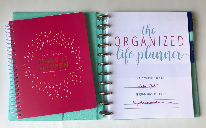 How to use your PowerSheets with your Organized Life Planner
