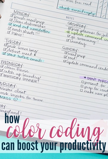 How to Color Code Your Planner  Color coding planner, Planner