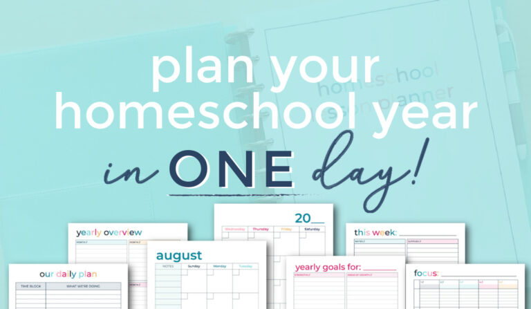 Let’s Plan Our Homeschool Year – TOGETHER!