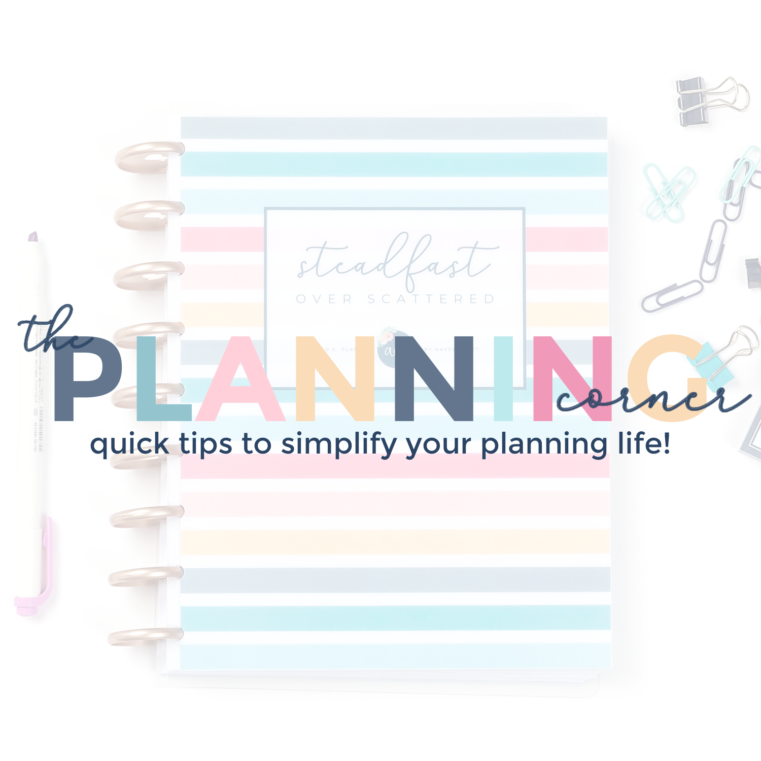 3 ways to bind a printable planner!