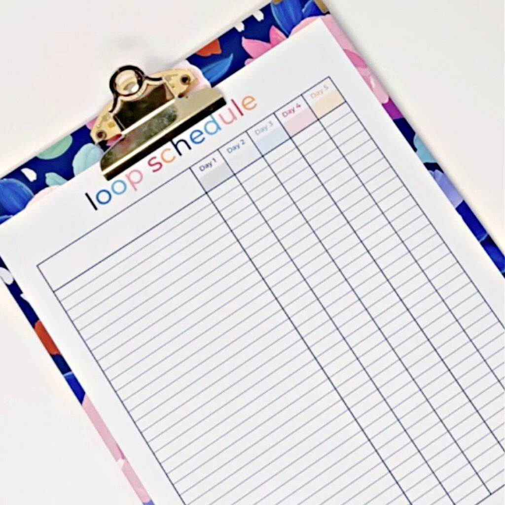 How to plan a looping schedule for your homeschool days! - Anchored Women