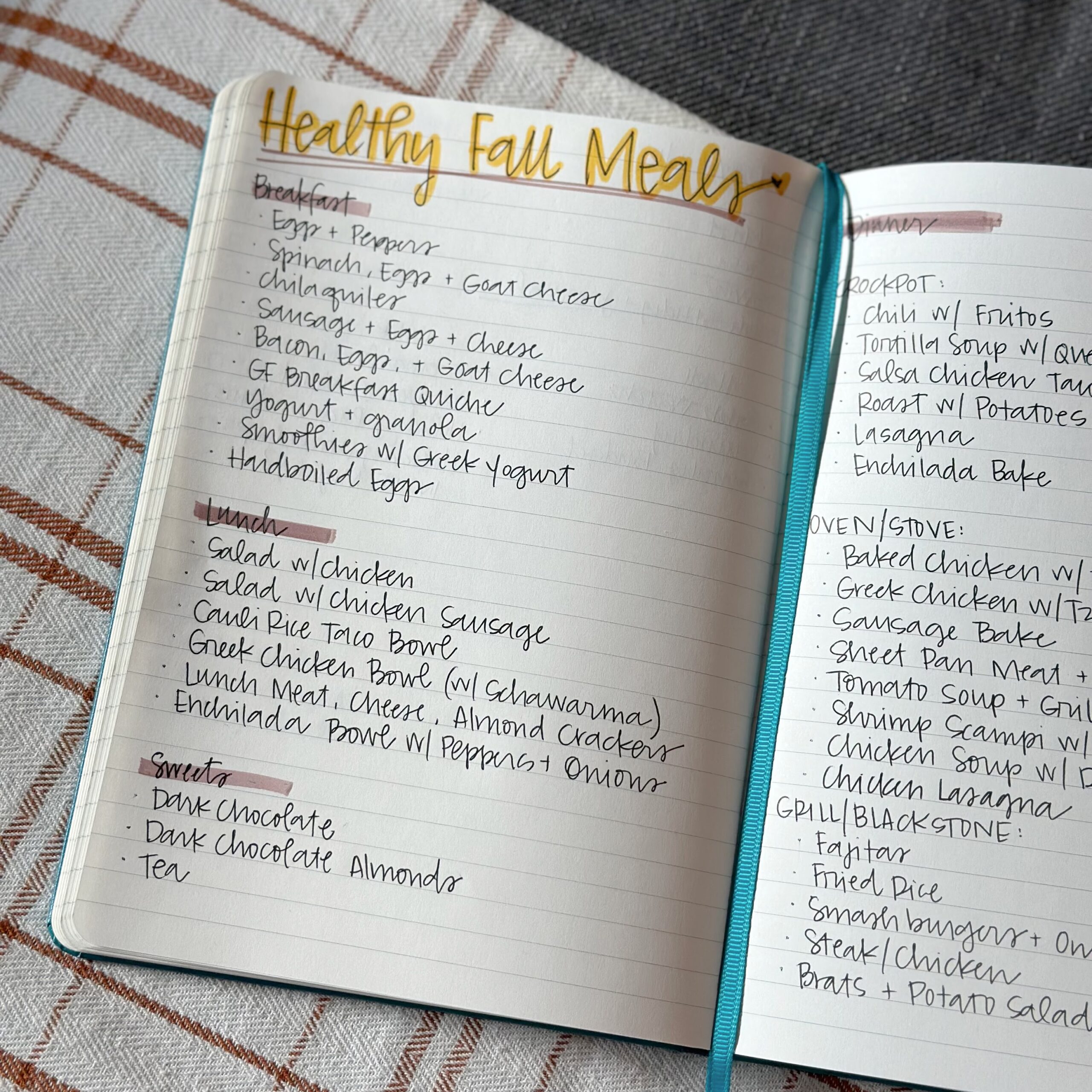 4 things I plan every Fall season…