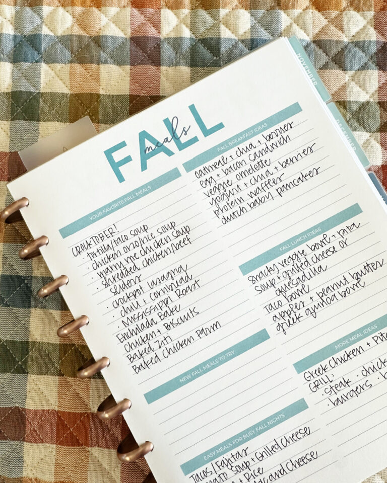 4 things I plan every Fall season…